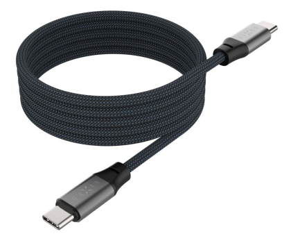 Kabel FIXED Magnetyczny Pleciony Kabel USB-C/USB-C 1,2m 240W szary FIXDBM-CC12-GR